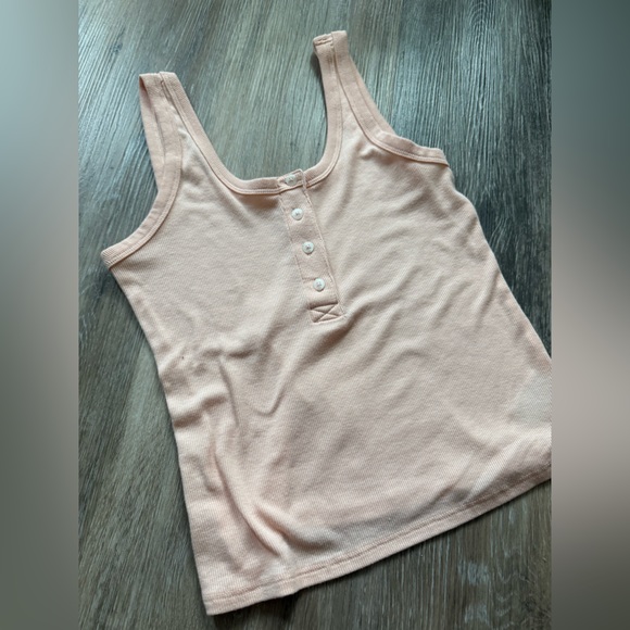 Light Pink Tank Top- Ribbed - Picture 3 of 10